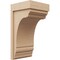Ekena Millwork 10"W x 10"D x 20"H Wide Warren Rough Cedar Woodgrain TimberThane Corbel, Primed Tan CORUR10X10X20WARRCPR - alternate 1